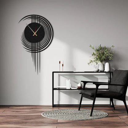 Oversized Modern Mimimalist Metal Wall Clock